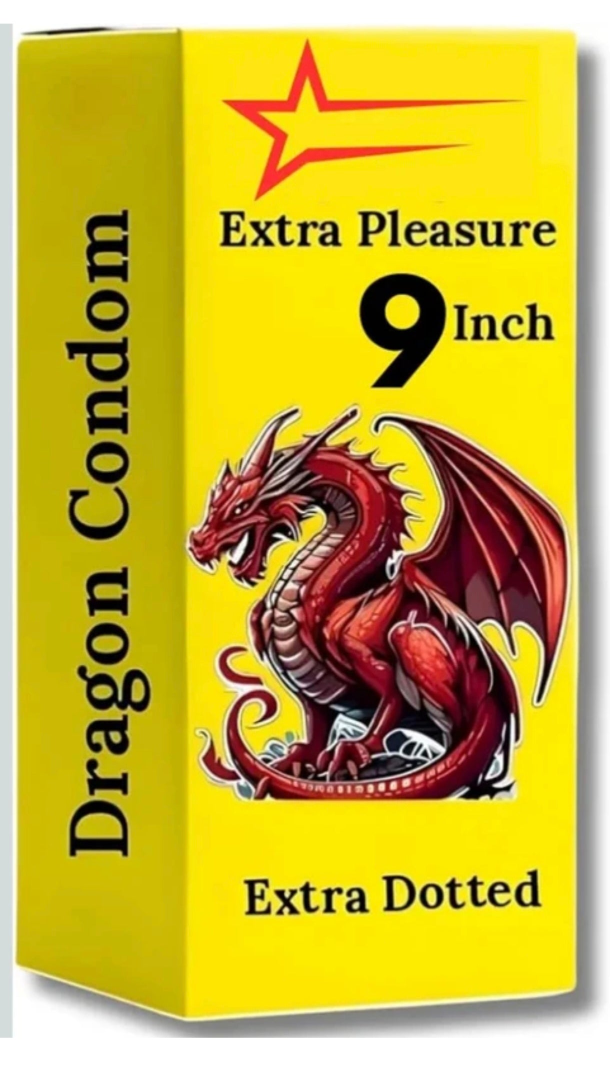 DRAGON JUMBO PREMIUM 9 .inch one piece Pink Skin Extra Time Condom