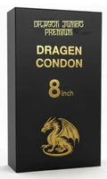 DRAGON JUMBO PREMIUM 8 .Inch one piece Chocolate Pusy Cat Extra Time Condom