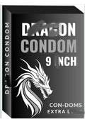 DRAGON JUMBO PREMIUM Aafrikans 9 Inch Chocolate Browwn Condom